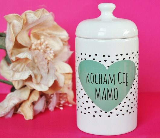 pojemniki kuchenne Kocham cię mamo, pojemnik dla mamy