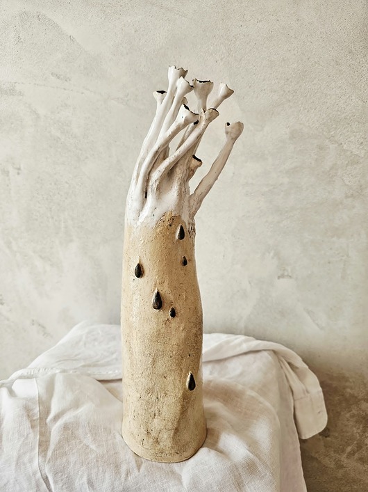 figurki i rzeźby Ręcznie wykonana rzeźba ceramiczna Wiatr