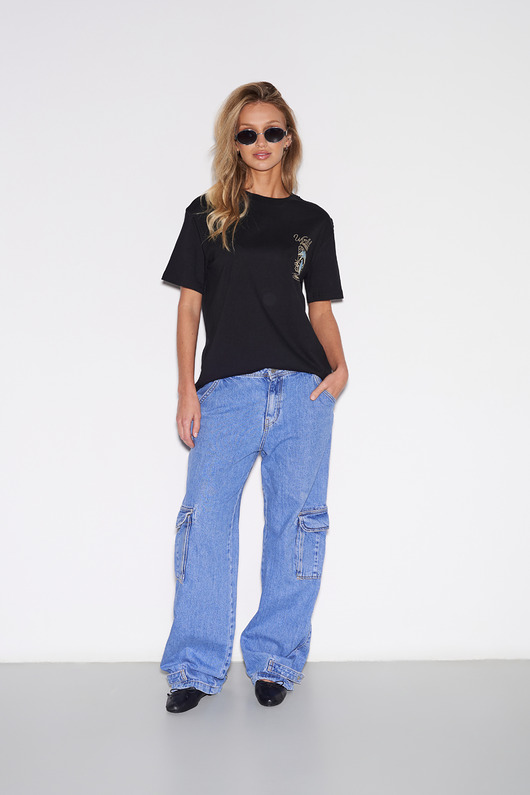 t-shirt damskie HT x AK Koszulka damska Black