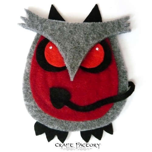 Owlastic Devil - broszka Craft Factory