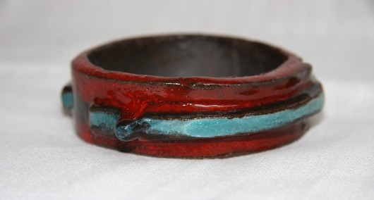 Efektowa ceramiczna bransoleta. NG Autorska bizuteria ceramiczna