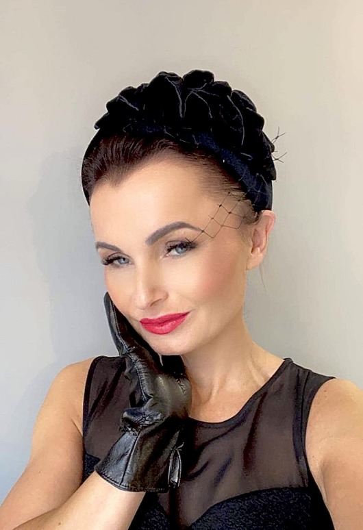 fascynatory Fascynator / opaska czarna