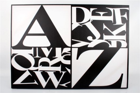Dekoracja ścienna Alphabet 120x80cm (D968008) Home Design
