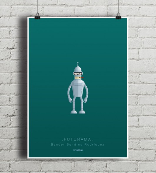 Futurama - plakat minimalmill
