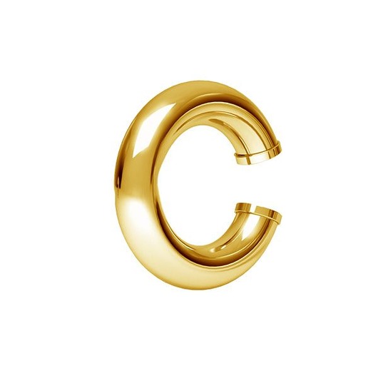 nausznice Duża nausznica SIMPLE 3,90 mm -srebro,złoto,róż