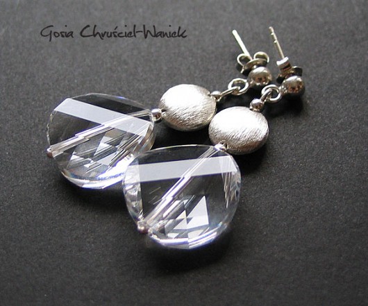 kryształ Swarovski w satynowym srebrze Gosia Chruściel-Waniek