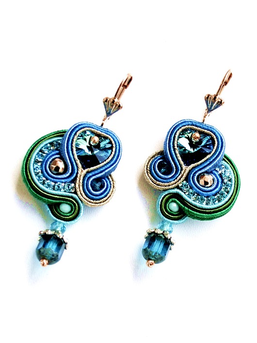 kolczyki soutache Sutaszowe kolczyki NICOYA