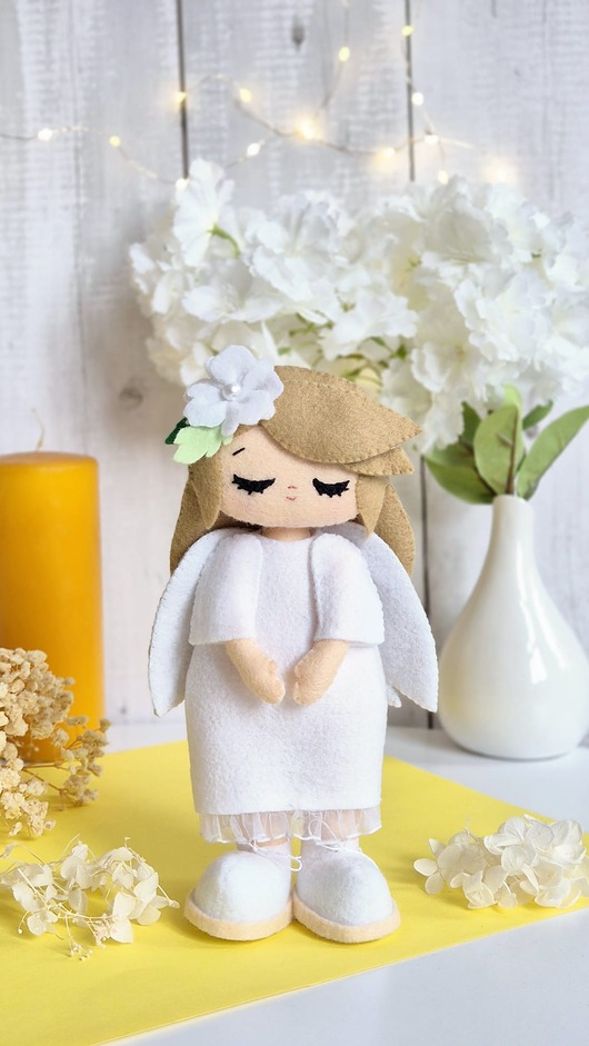 komunia - pozostałe Figurka Aniołek - Pamiątka Pierwszej Komunii, Chrztu