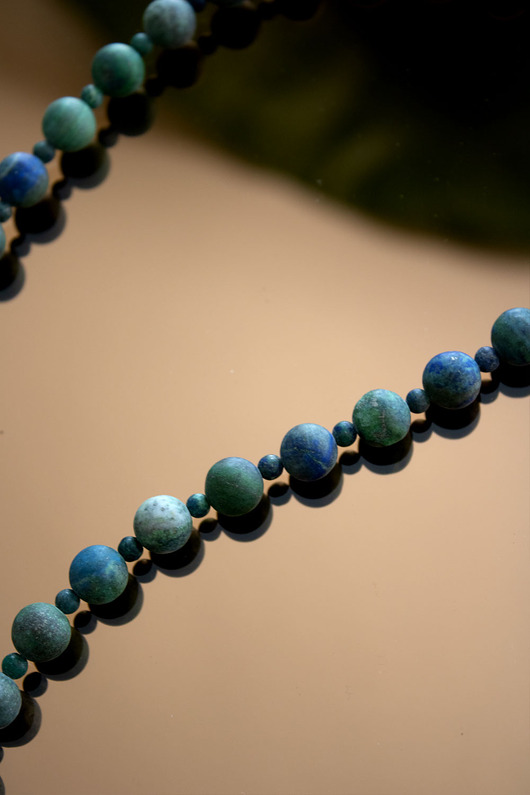 breloki Lapis lazuli matowe okrągłe kamienie w dwóch rozmiarach