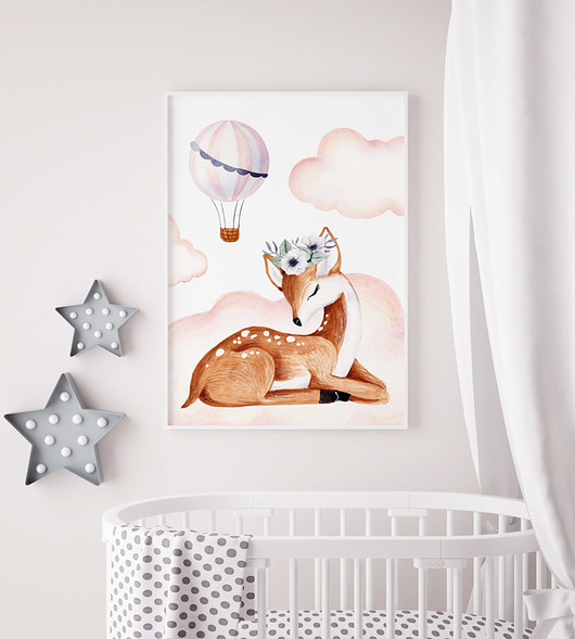 Plakat Sarenka w chmurkach HOG STUDIO