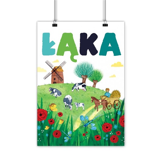 Plakat Polska Łąka LOVE POLAND DESIGN