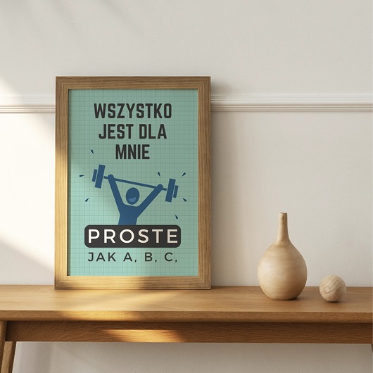 plakaty Plakat PROSTE jak A, B, C