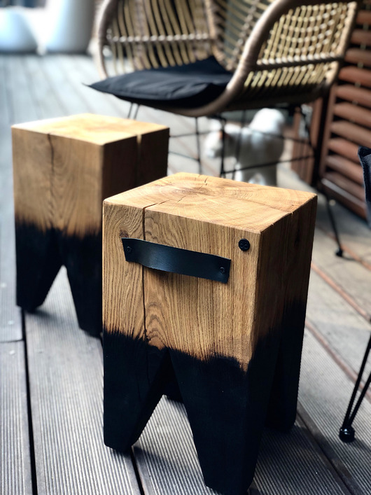 stoliki kawowe Stolik, pieniek Oszo opalony