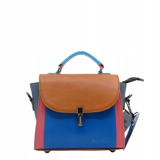 torby na ramię Torebka damska do ręki elegancka skórzana, pasek, handmade upcycling OLIVKA