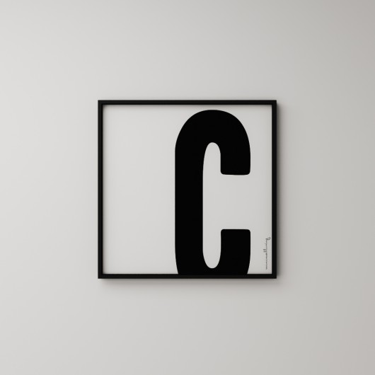 LITERA &quot;C&quot;  - grafika 50x50 MINIMALLIVING
