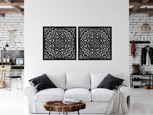 dekoracje - na ścianę AŻUROWY PANEL DEKORACYJNY, MAROKAŃSKA ROZETA, DEKORACJA ŚCIENNA 3D,ORNAMENT, 