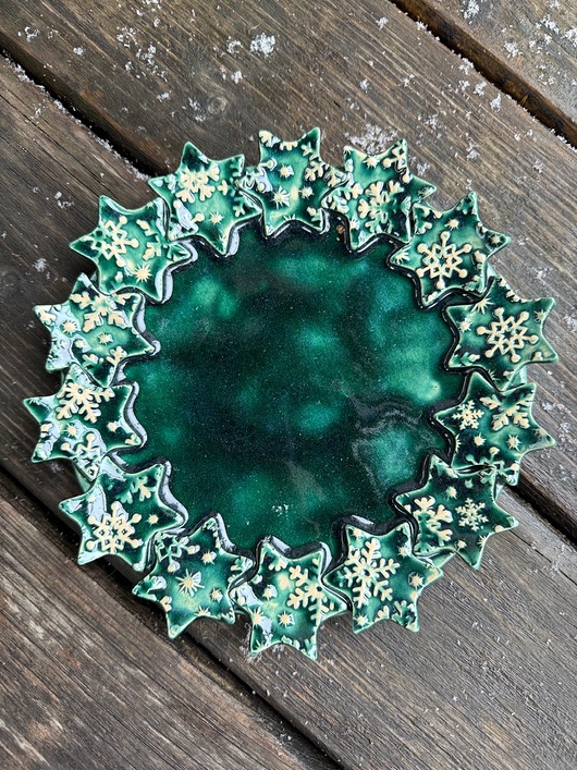 deski do krojenia i tace Talerzyk świąteczny