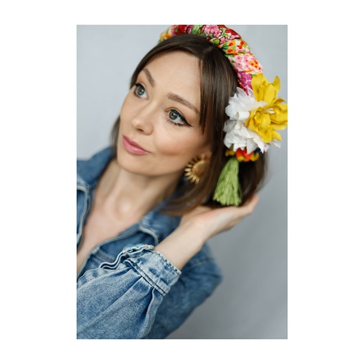 opaski do włosów Opaska z kwiatami