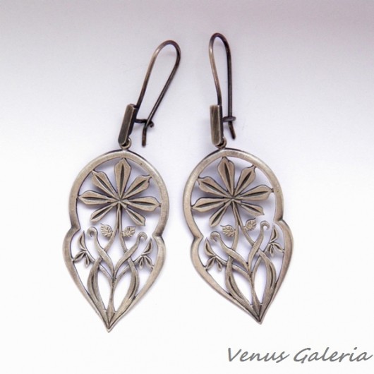 Kolczyki srebrne - Etno Design  VENUS GALERIA