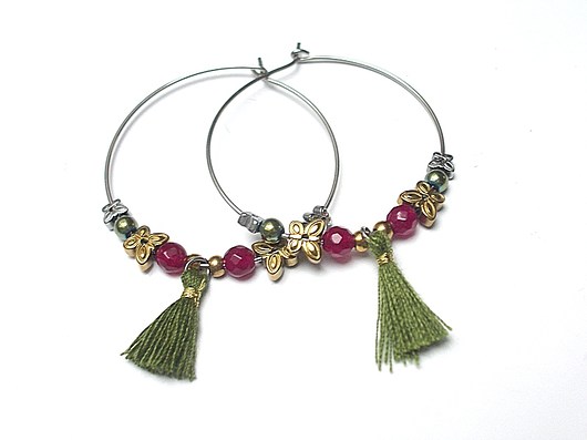 Alloys Collection  /boho/  olivine - kolczyki KiKa pracownia