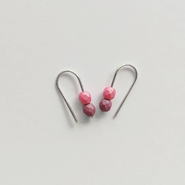 kolczyki z kamieniami Kolczyki OKRĄG