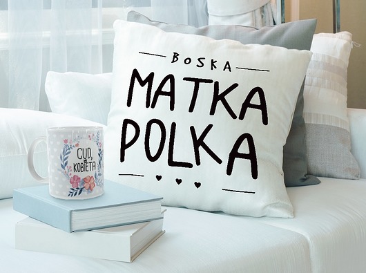 Wyjątkowy zestaw - kubek + poduszka dla mamy AllbagAllprints