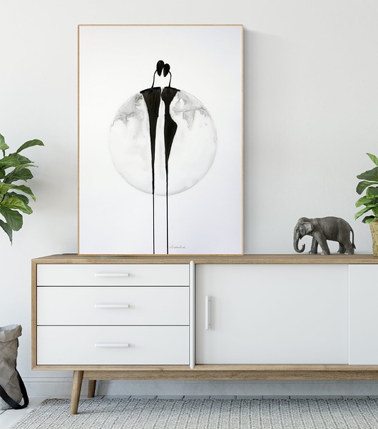 grafika 50X70 cm wykonana ręcznie Krystyna Siwek Art