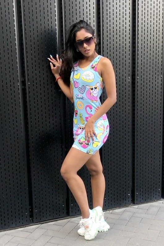 sukienki mini damskie Dr.Crow Sukienka Slim Fashion Summer