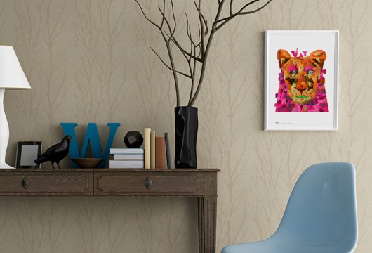 PLAKAT A3. Be brave (to love yourself) typohole