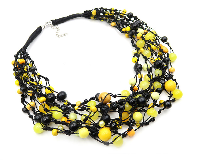 kolie Black lime - naszyjnik