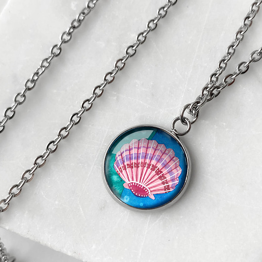wisiory Seashell naszyjnik z muszelką