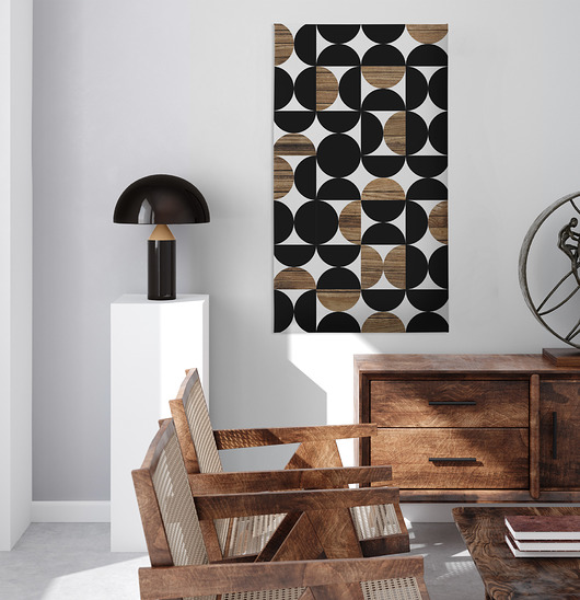 obrazy Obraz autorski na płótnie TAPETAMA geometryczna abstrakcja, styl Bauhaus