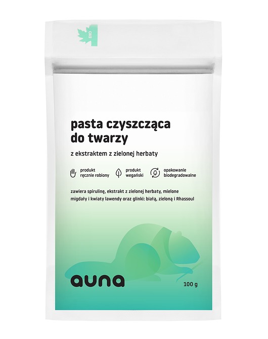 oczyszczanie i demakijaż twarzy wegańska pasta czyszcząca
