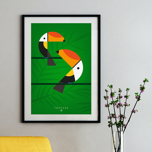 plakaty Plakat Toucans