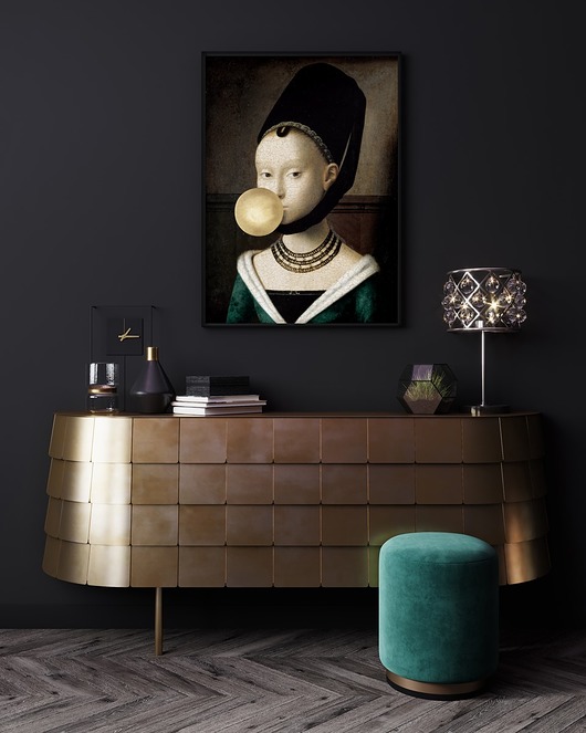 Plakat Balnówa/wersja złoty balon  HOG STUDIO