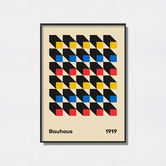 plakaty Bauhaus Art Exhibition plakat