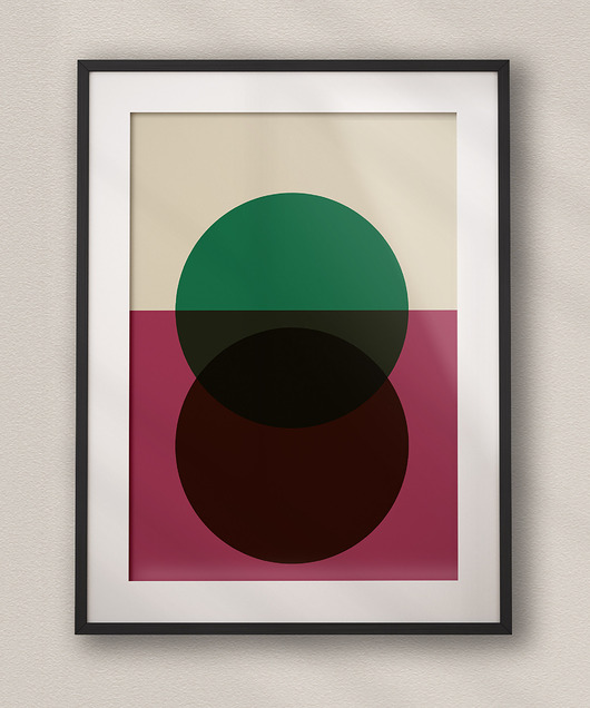 plakaty Minimalistyczny plakat - Bauhaus #6 - Do salonu, sypialni, biura
