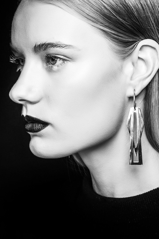 Kolczyki srebrne modułowe POLY N.O5 Ag Cher Jewellery