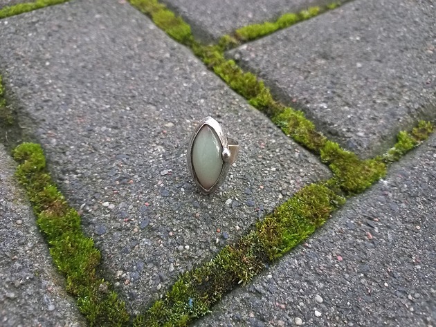 pierścionki - różne Markiza z awenturynu - pierścionek regulowany