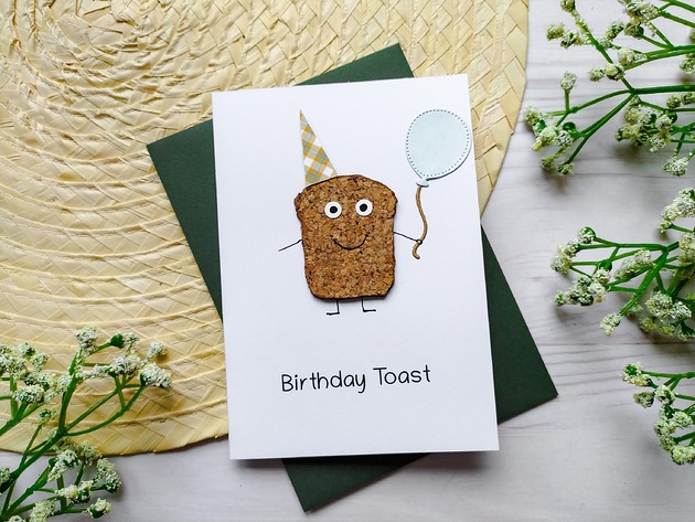 kartki scrapbooking Kartka Birthday Toast