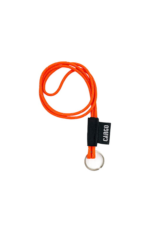 breloki Smycz Paracord Reflective NEON ORANGE z kółkiem