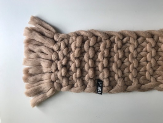 Szal XXL 100% wełna PANAPUFA