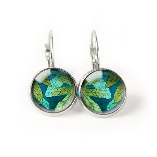 kolczyki szklane FIGOWIEC kolczyki wiszące