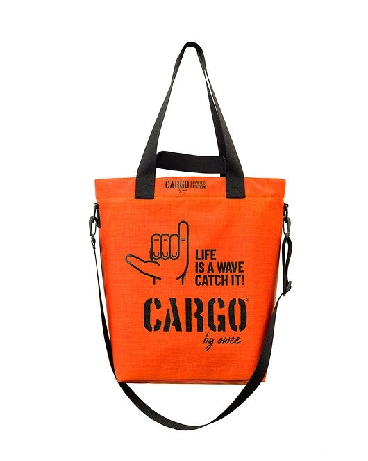 torby na ramię Torba CLASSIC orange MEDIUM "Life is a Wave" edition