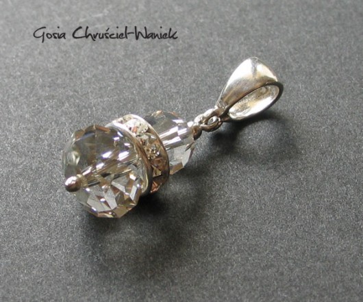 kryształ Swarovski silver shade Gosia Chruściel-Waniek