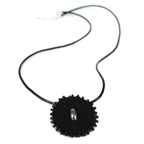Naszyjnik Soutache Black Deep LOVINA PRINTS
