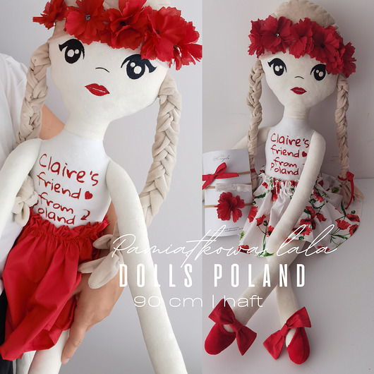 lalki Lalka  Dolls of Poland - 90 cm  haft