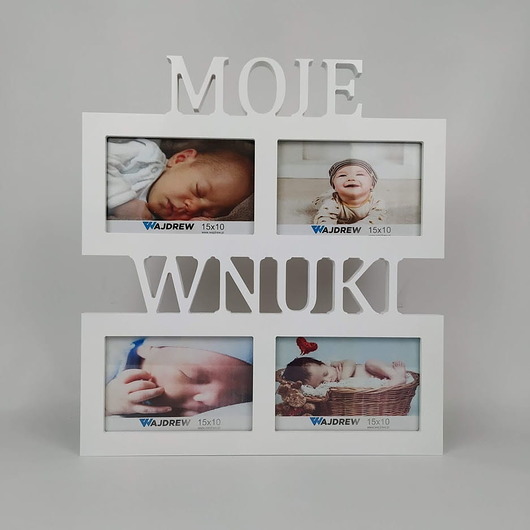 ramki na zdjęcia Multirama ramka na zdjęcia z napisem Moje Wnuki 4 zdjęcia