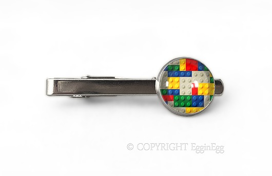 spinki do mankietów Klocki Lego - spinka do krawata - 0908