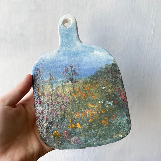 figurki i rzeźby Ceramiczna deska dekoracyjna